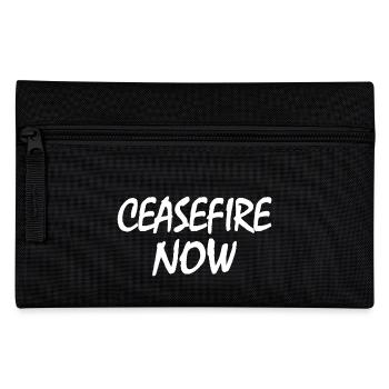 Ceasefire now - Pencil Case - black - Front