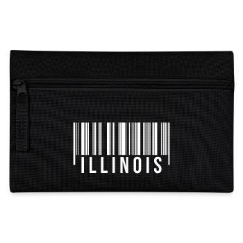 Illinois Barcode - Federtasche - Schwarz - Vorne