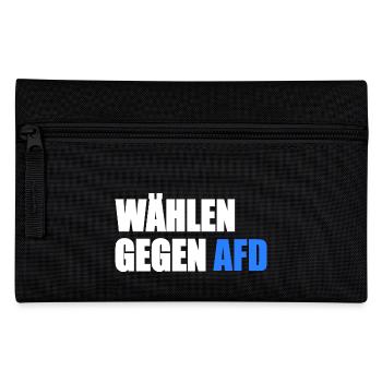 Wählen gegen afd - Federtasche - Schwarz - Vorne