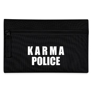 Karma police - Federtasche - Schwarz - Vorne