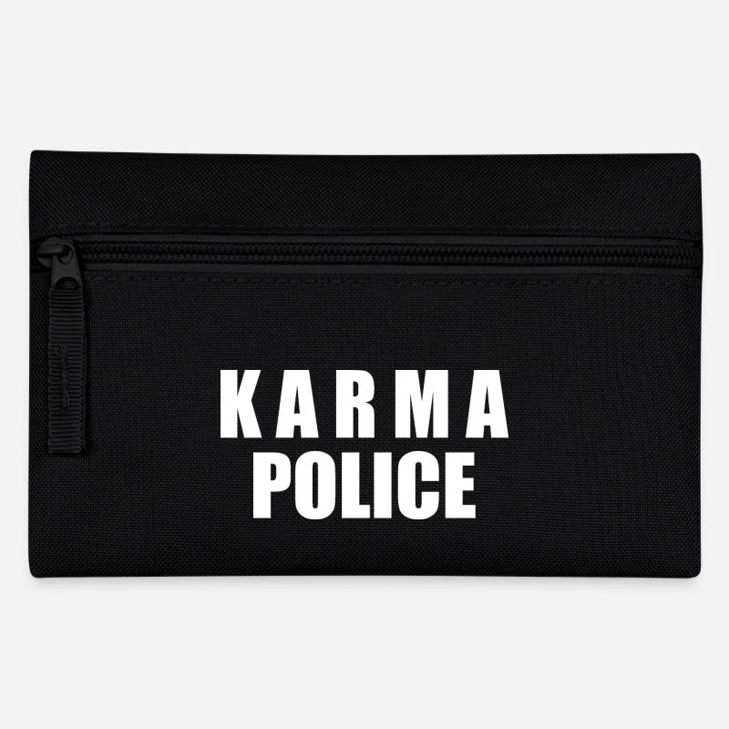 Karma police - Federtasche - Schwarz