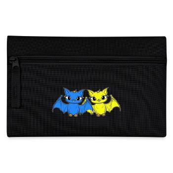Années 80 Chauve-souris rétro des années 90 Chauves-souris d’Halloween - Trousse - noir - Devant