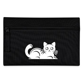 Ronronnement Chat Câlin Dessin - Trousse - noir - Devant