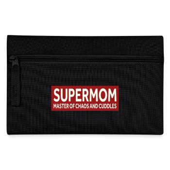 SUPERMOM - MASTER OF CHAOS AND CUDDLES - Pencil Case - black - Front