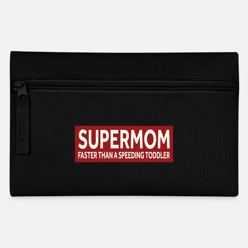 SUPERMOM - PLUS RAPIDE QU’UN BAMBIN QUI ROULE À GRANDE VITESSE - Trousse - noir