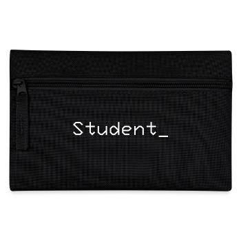 Student_ Logo Weiß - Federtasche - Schwarz - Vorne