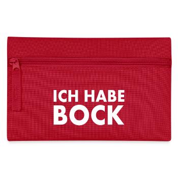 Ich habe bock - Federtasche - Rot - Vorne