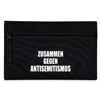 zusammen gegen antisemitismus - Federtasche - Schwarz - Vorne