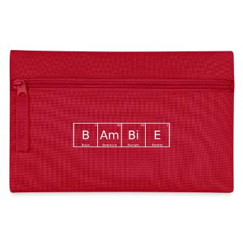 Bambie Name First Name Chemistry Periodic Table Elements - Pencil Case - red - Front