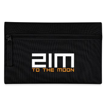 Bitcoin to the Moon - Federtasche - Schwarz - Vorne