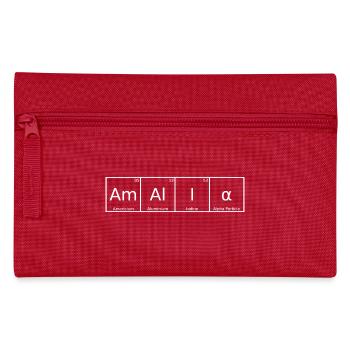 Amalia Name Vorname Chemie Periodensystem Elemente - Federtasche - Rot - Vorne