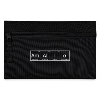 Amalia Name First Name Chemistry Periodic Table Elements - Pencil Case - black - Front