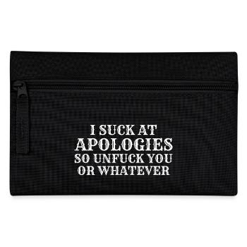 I Suck At Apologies so unfuck you or whatever - Trousse - noir - Devant