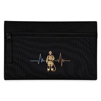 Battement de cœur des pompiers - Drôle - Trousse - noir - Devant