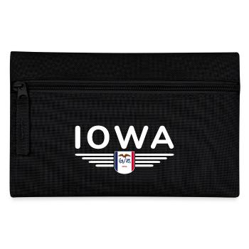 Iowa Fan T-Shirt – Your State! - Pencil Case - black - Front