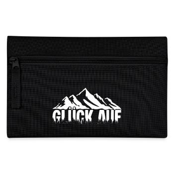 Glueck auf Berg - Federtasche - Schwarz - Vorne
