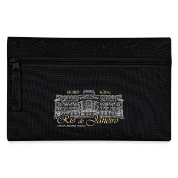Rio de Janeiro, Brasilien Handzeichnung Bibliothek - Federtasche - Schwarz - Vorne