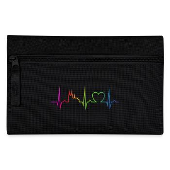 Heart Curve Cologne Carnival Rainbow Disguise - Pencil Case - black - Front
