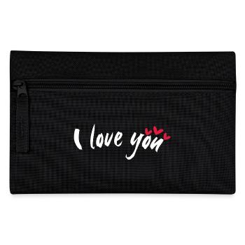 i love you - Federtasche - Schwarz - Vorne