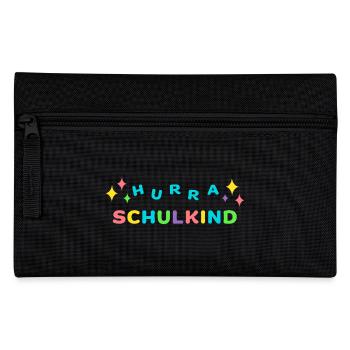Hurra SCHULKIND Einschulung Klasse 1 - Federtasche - Schwarz - Vorne