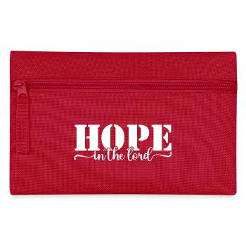 L’espérance dans le Seigneur - Trousse - rouge - Devant