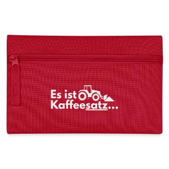 Coffee Harvest Tractor Motif - Pencil Case - red - Front