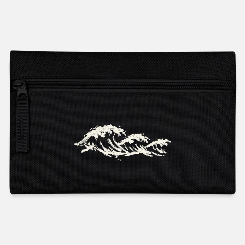 Ocean Waves - Graphismes minimalistes - Trousse - noir