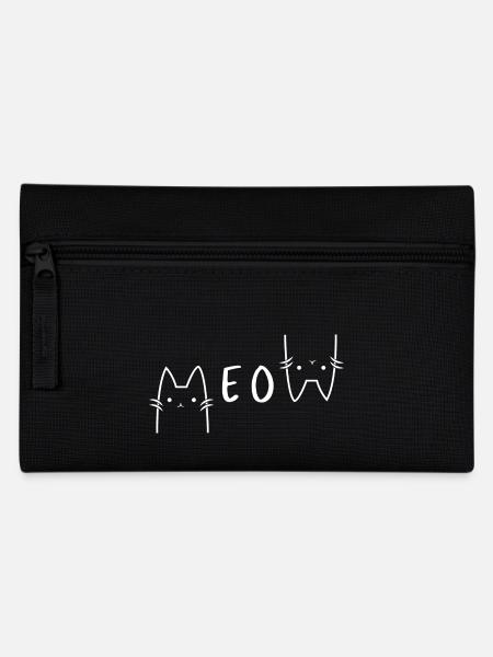 meow - Federtasche - Schwarz