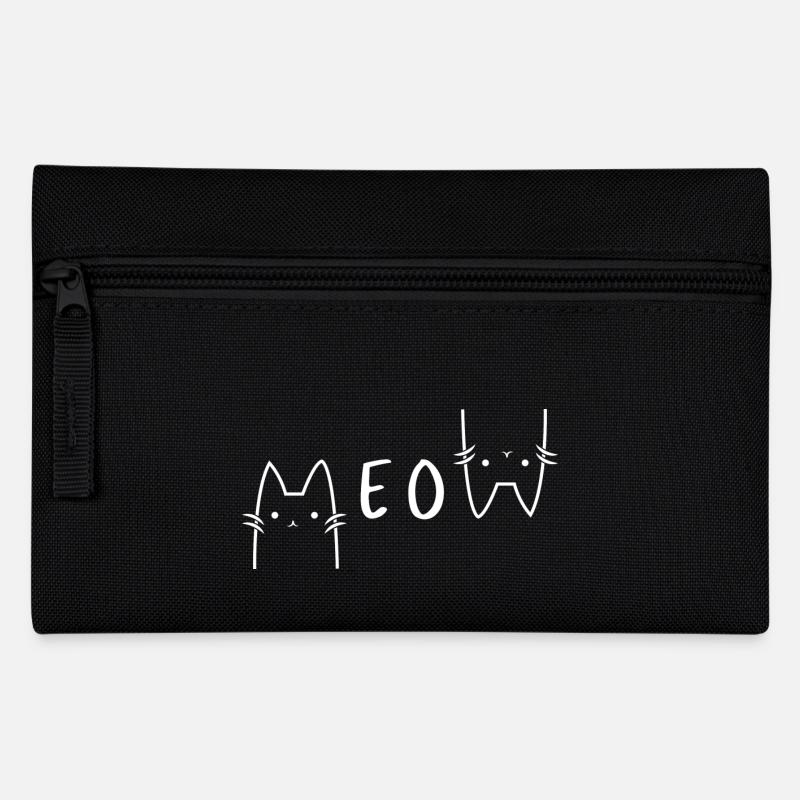 meow - Federtasche - Schwarz