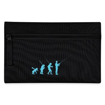 Evolution of fly fishing - Pencil Case - black - Front