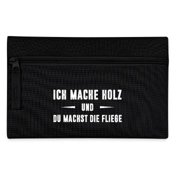 HOLZ - Federtasche - Schwarz - Vorne