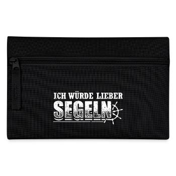 Segeln Segler Segel Shirt Würde Lieber - Federtasche - Schwarz - Vorne