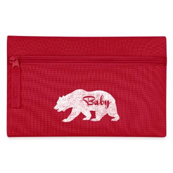 Baby Bear.Gifts pour les bébés. Bébé Camping.Pregnancy - Trousse - rouge - Devant
