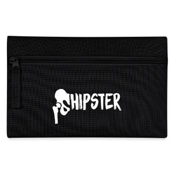 Hip Replacement Gift Funny Hipster T-Shirt Surgery - Pencil Case - black - Front