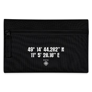 Roth Geocacher Geschenk Standort GPS Stadt - Federtasche - Schwarz - Vorne