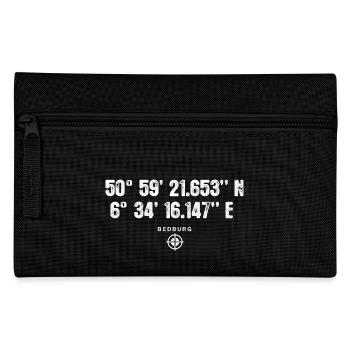 Bedburg Geocacher Geschenk Standort GPS Stadt - Federtasche - Schwarz - Vorne