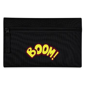 boom geek gamer fun quote gaming comics - Federtasche - Schwarz - Vorne