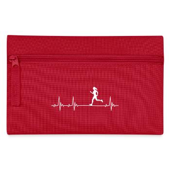 Runner Heartbeat Gift for Women and Girls - Pencil Case - red - Front
