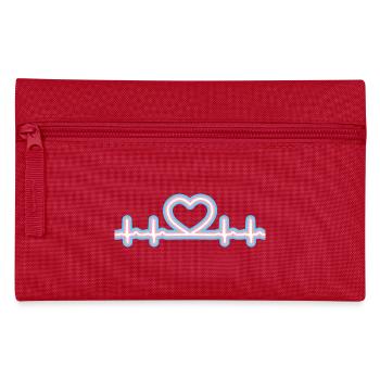 Transgender Pride Heartbeat - Pencil Case - red - Front