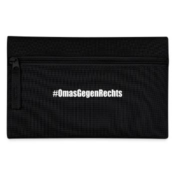 omas gegen rechts - Federtasche - Schwarz - Vorne