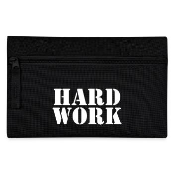 Hard work - Federtasche - Schwarz - Vorne