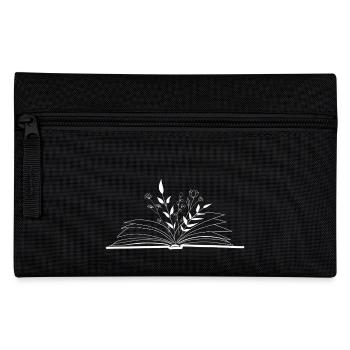 Book of Flowers white - Federtasche - Schwarz - Vorne