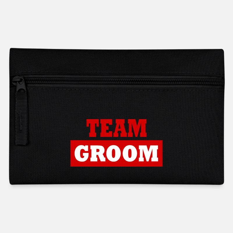 Team groom - Federtasche - Schwarz