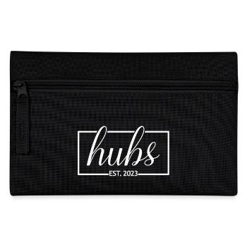 Hubs Est. 2023 Engagement For Groom's Wedding Gift - Pencil Case - black - Front