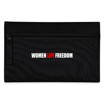 Women life freedom - Federtasche - Schwarz - Vorne