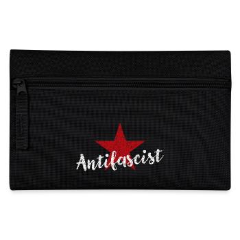 Étoile rouge antifasciste - Trousse - noir - Devant