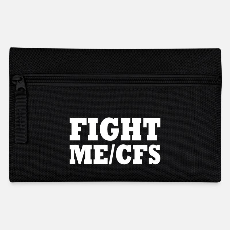 Me/cfs - fight me/cfs - Federtasche - Schwarz
