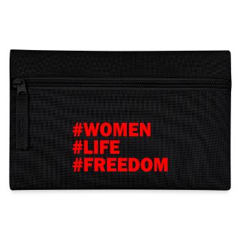 Women life freedom - Pencil Case - black - Front