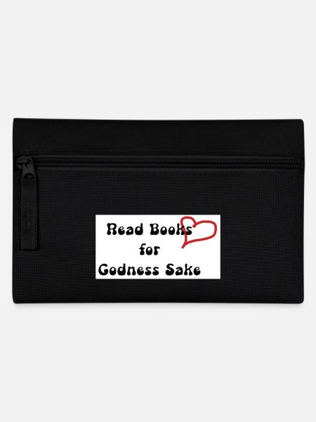 Read Books sticker - Pencil Case - black