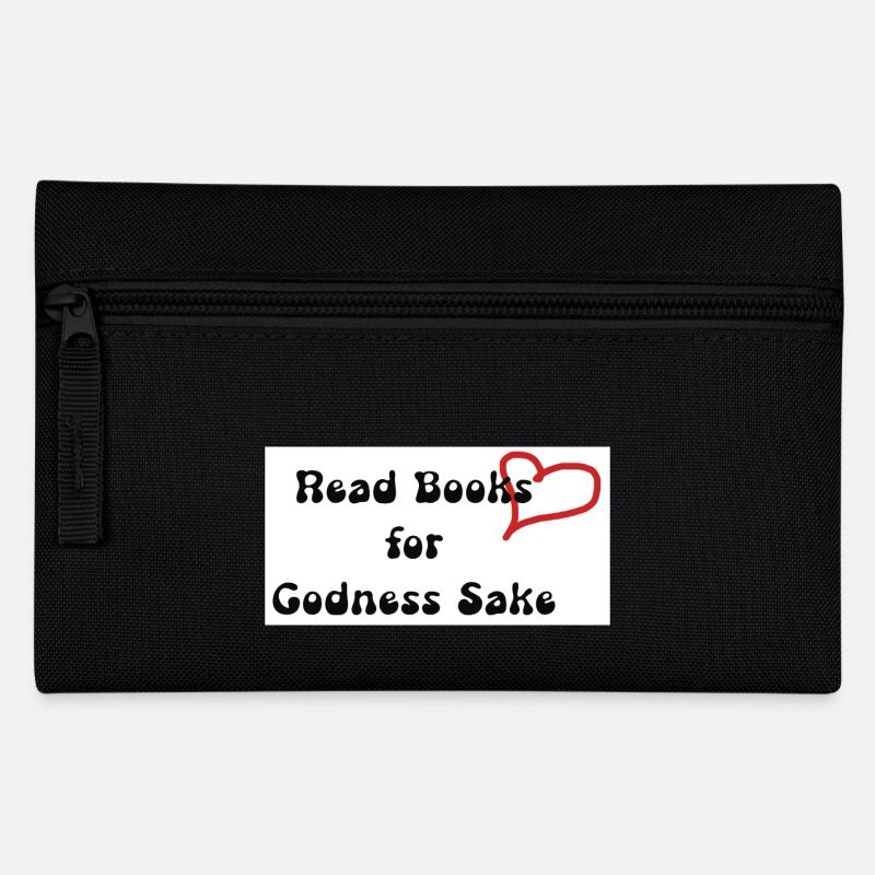 Bücher lesen Aufkleber - Federtasche - Schwarz
